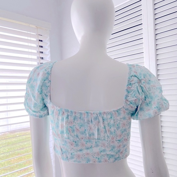 Floral print crop top - Picture 2 of 5
